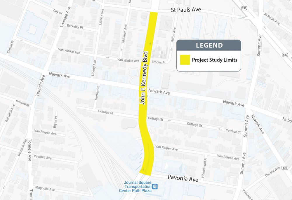 JFK (Kennedy) Blvd. Project Jersey City, New Jersey